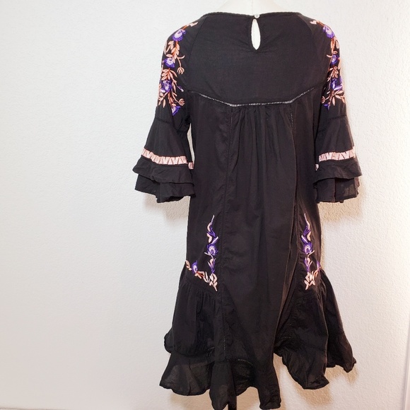 Free People | Embroidered Baby Doll Dress | S - Picture 5 of 8